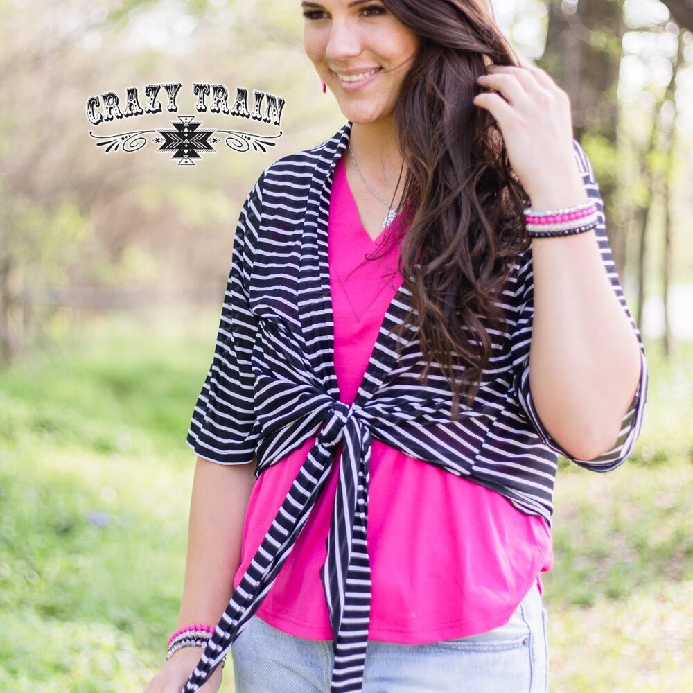Crazy Train Walk the Line Cardigan